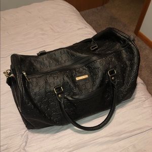 adrienne vittadini canvas duffle